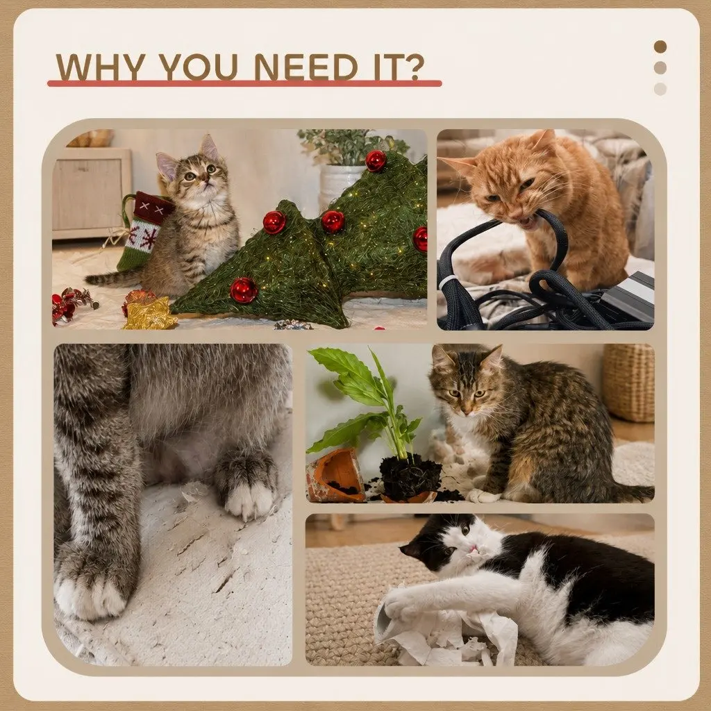 Cat Tree Tower Indoor Cats 180cm Multi-Level Climbing Perches Sisal Posts Condos