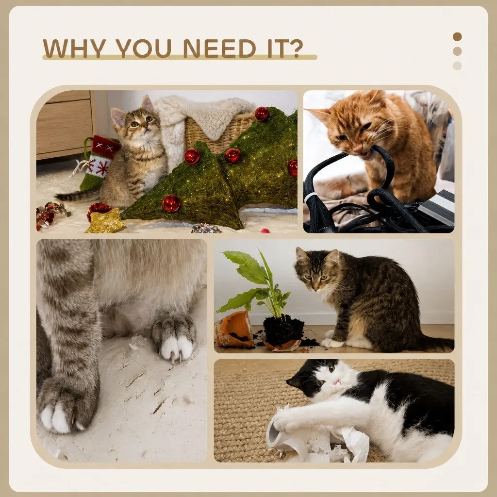 Cat Tree Tower Indoor Cats 180cm Plush Perches Dual Condos Sisal Scratching Posts