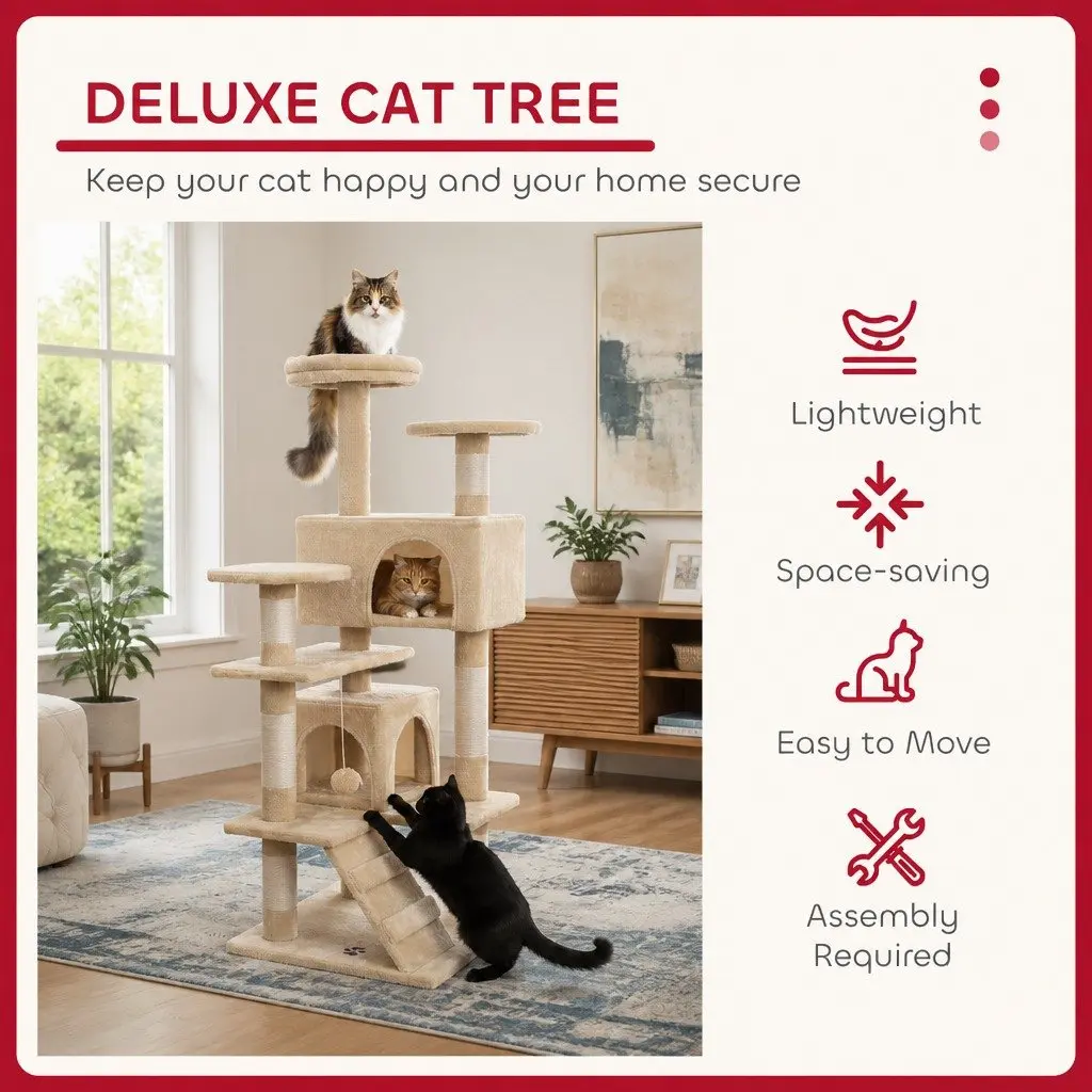 180cm Indoor Cat Tree Tower