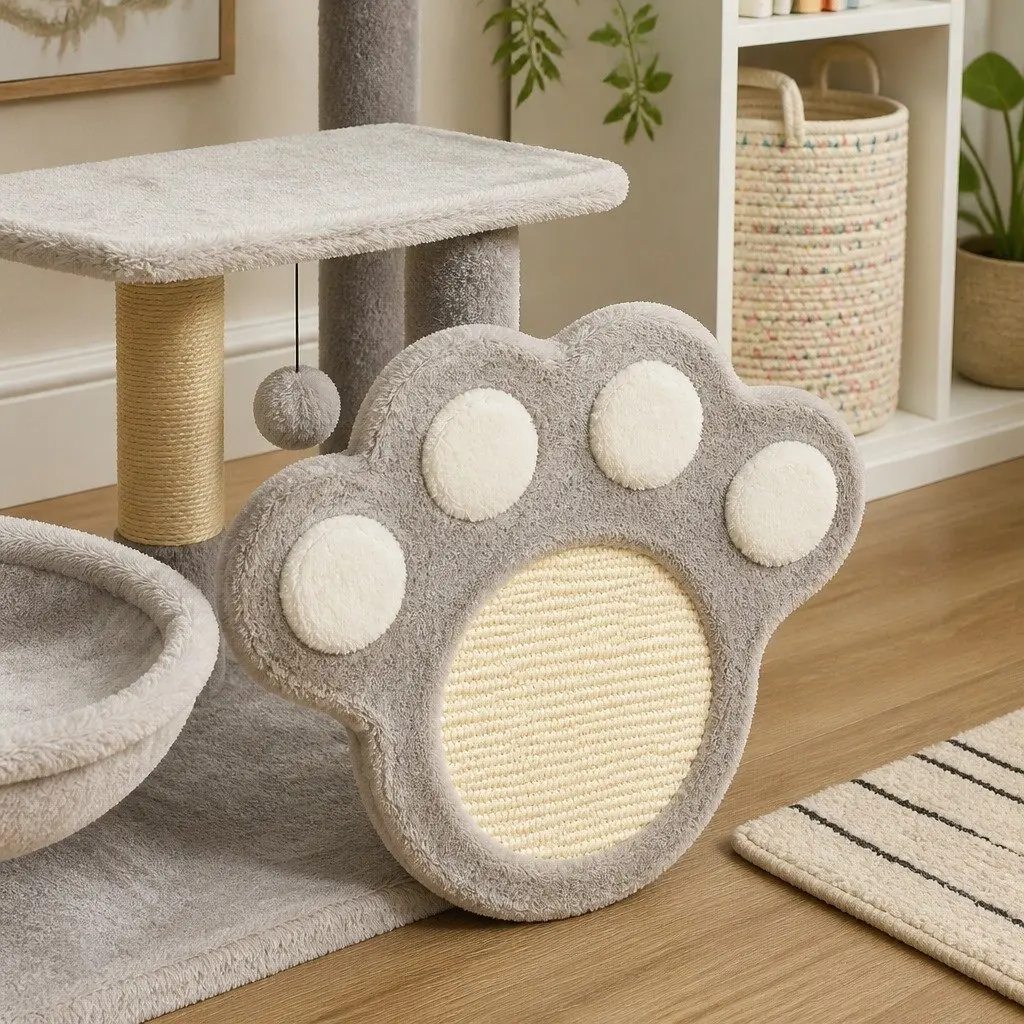Cat Tree Tower for Indoor Cats Multi-Level Condo Plush Perch Scratching Posts 48 x 110 x 40 cm