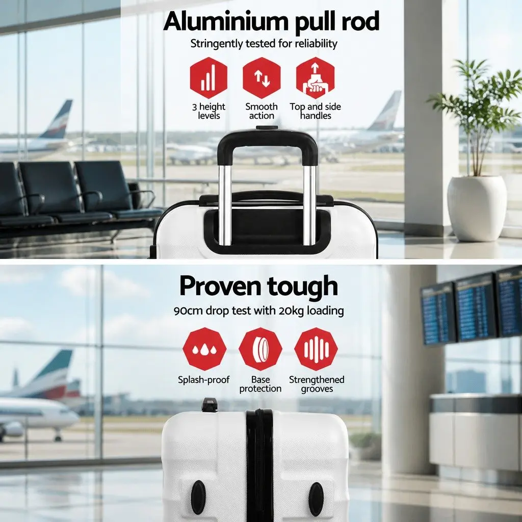 20-28 Inch Hard Shell Luggage Set with TSA Locks