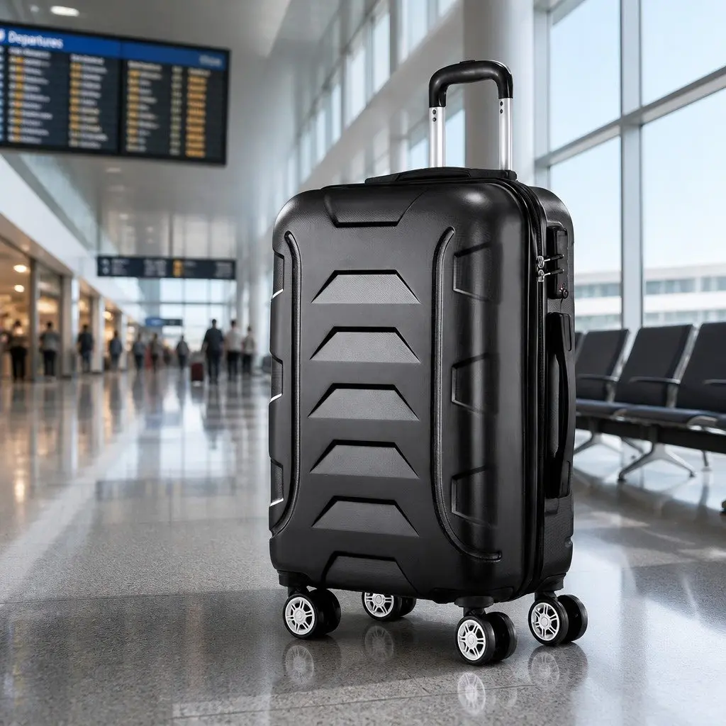 20 Inch Black Hard Shell Suitcase