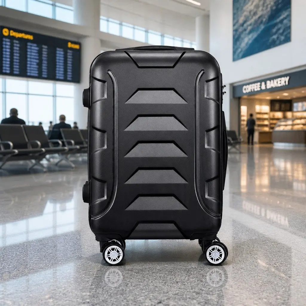 20 Inch Black Hard Shell Suitcase