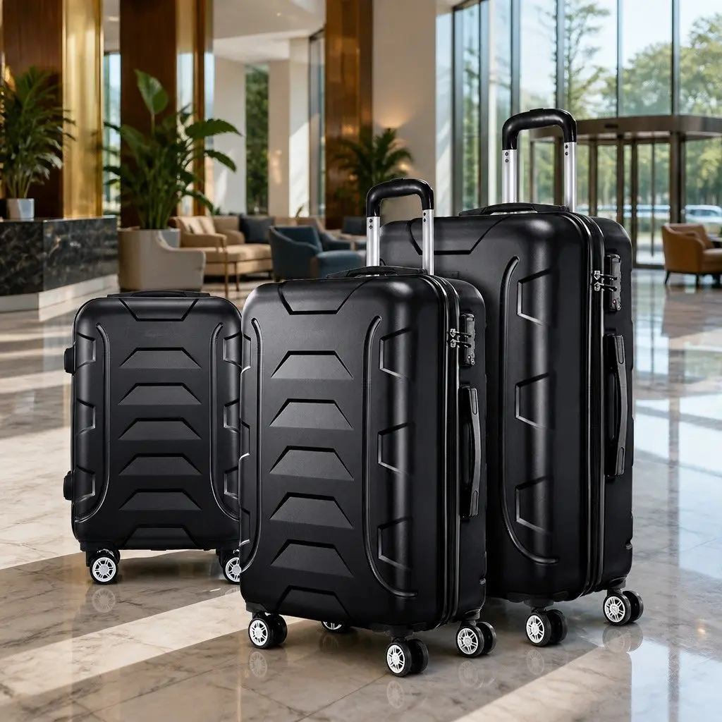 3 Piece Luggage Set 20-24-28 Inch Hard Shell Suitcase TSA Lock Spinner Wheels