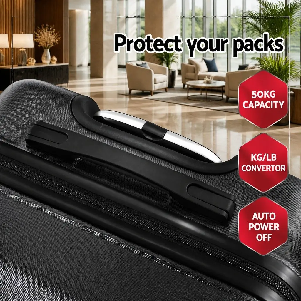 3 Piece Luggage Set 20-24-28 Inch Hard Shell Suitcase TSA Lock Spinner Wheels