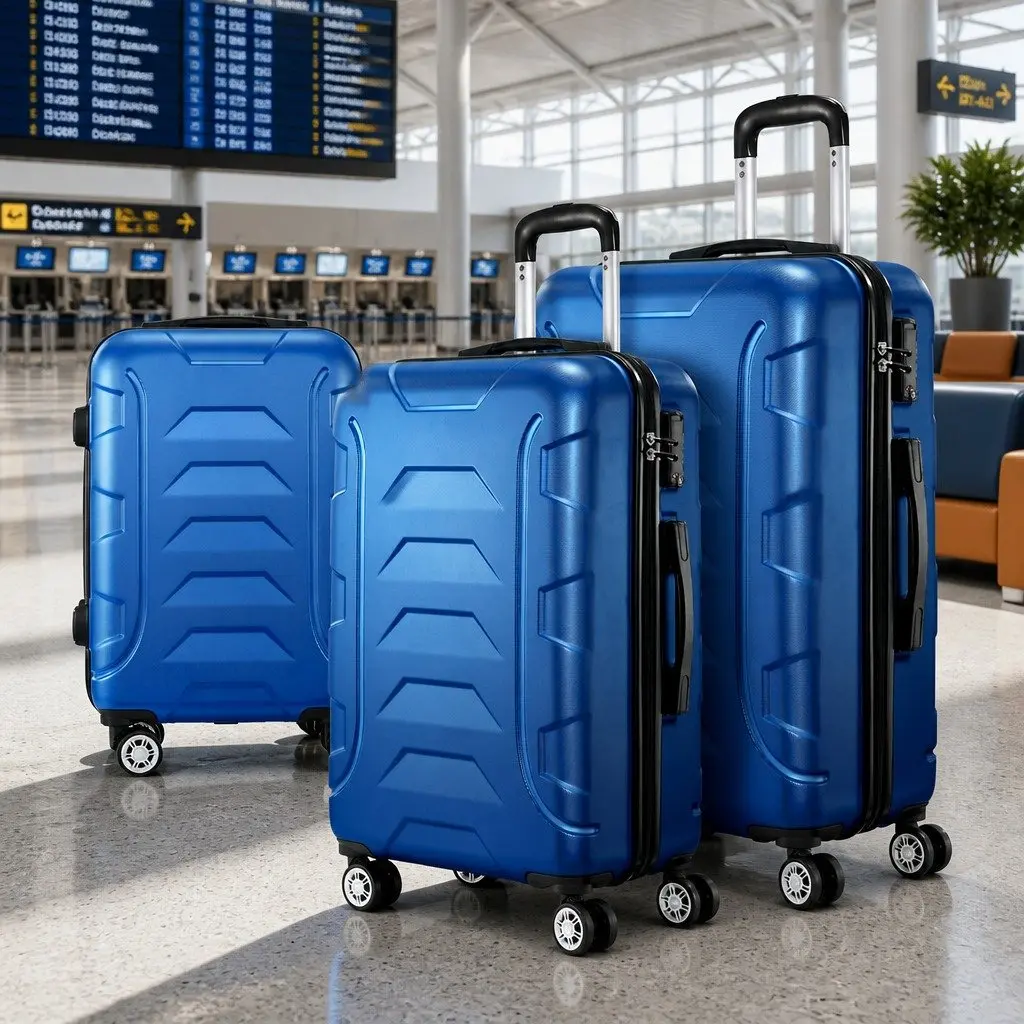 Luggage Set 3 Piece 20 24 28 Inch Hard Shell Suitcase TSA Lock Spinner Wheels