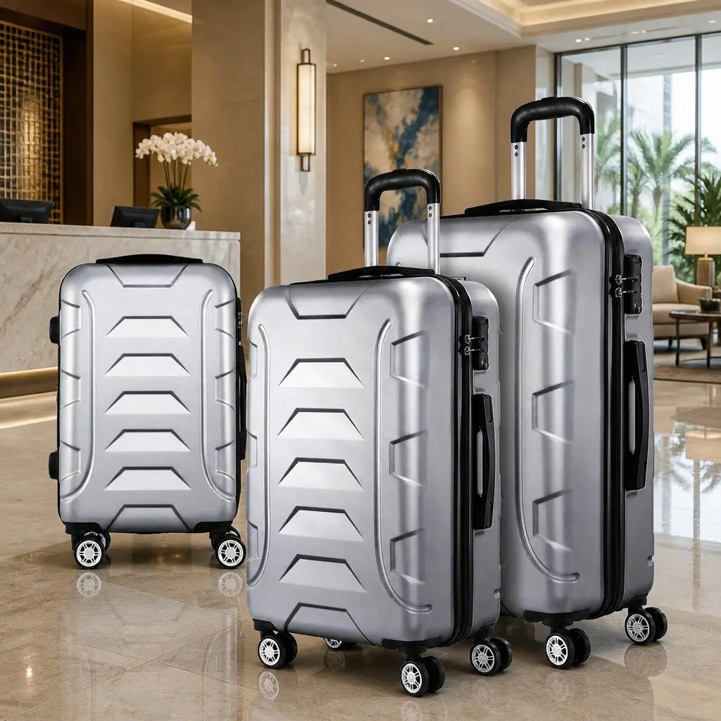 3 Piece Luggage Set for Travel 20 24 28 Inch Hard Shell Suitcase with TSA Lock and Spinner Wheels