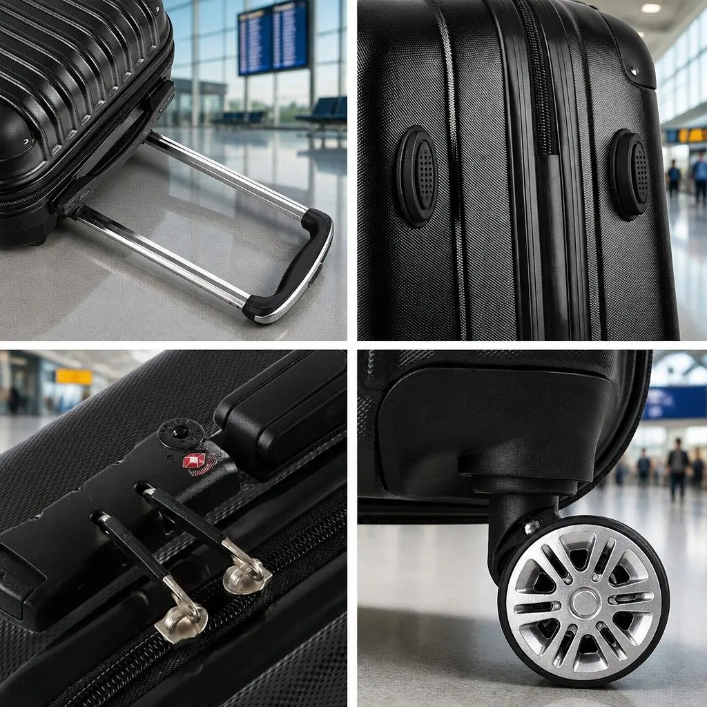 24 Inch Luggage Suitcase for Travel Black