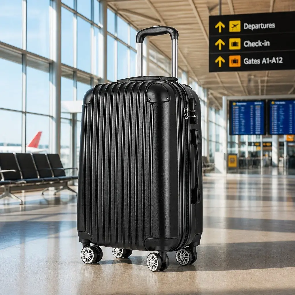 24 Inch Luggage Suitcase for Travel Black