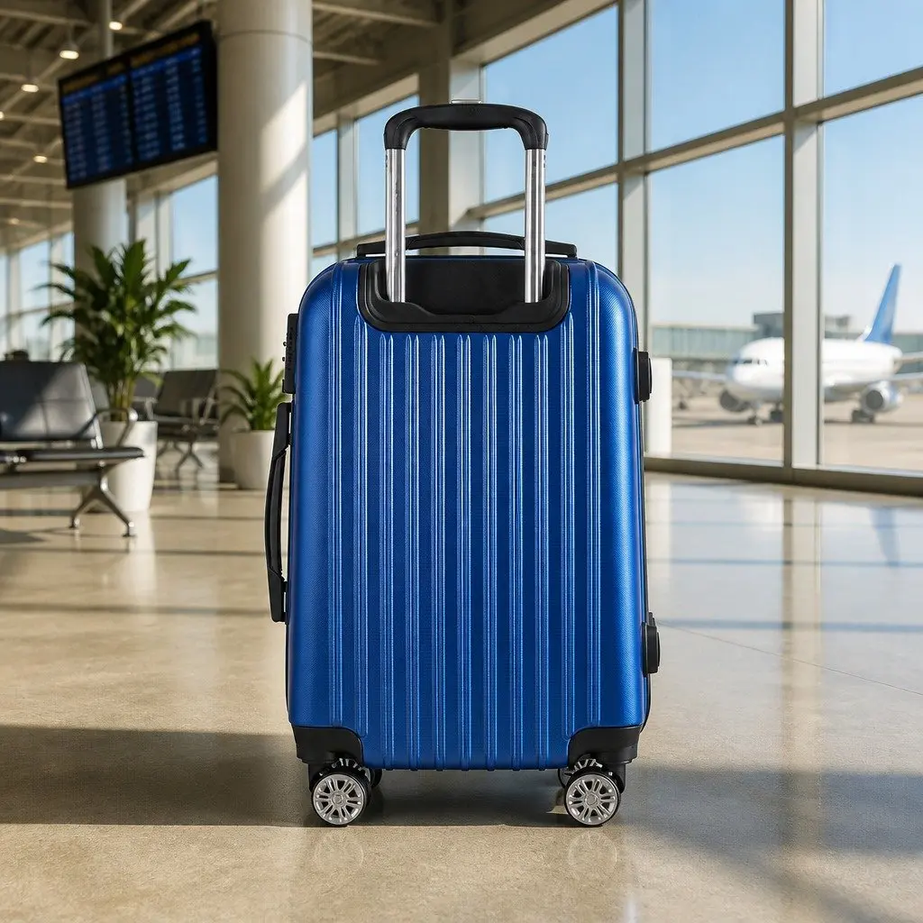 28 Inch Blue Hard Shell Suitcase
