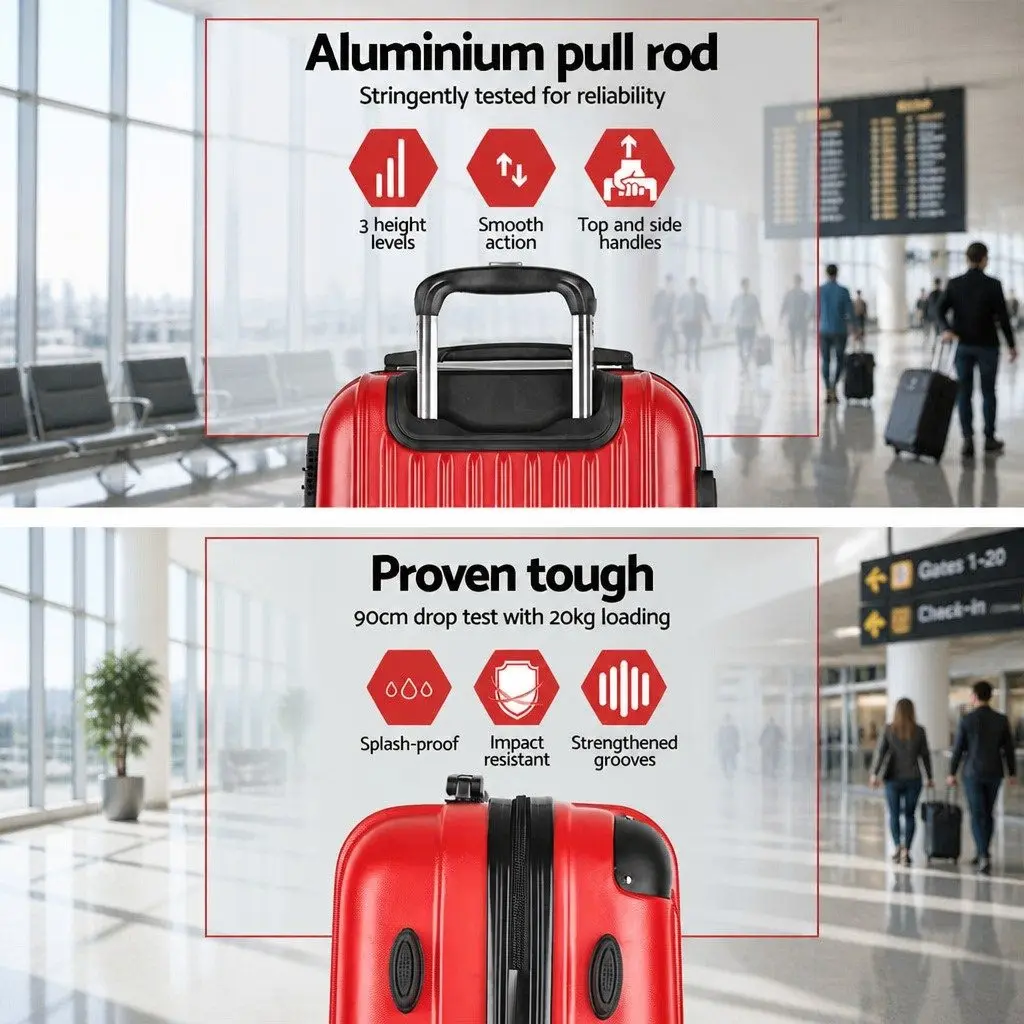 20" and 28" Hard Shell Luggage Set with TSA Locks