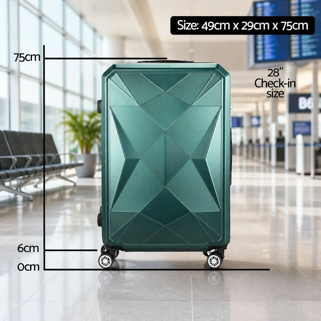 Luggage Suitcase Travel 28 Inch Hard Shell Trolley with Spinner Wheels