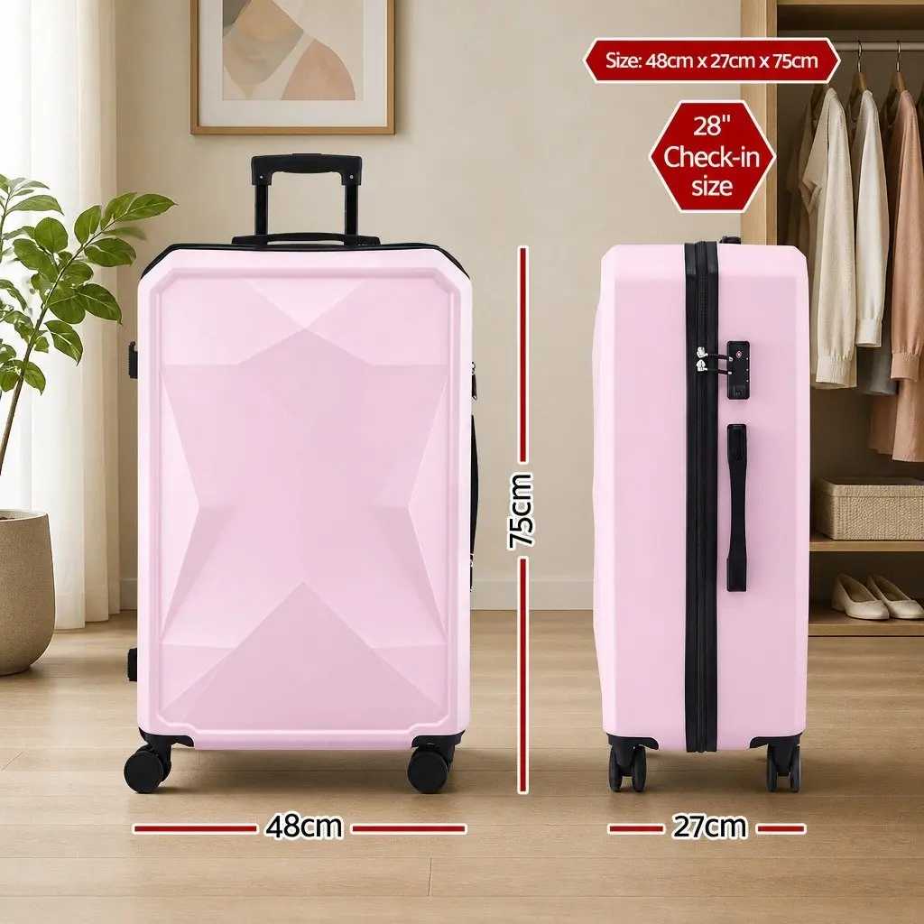 28" Trolley Luggage Suitcase