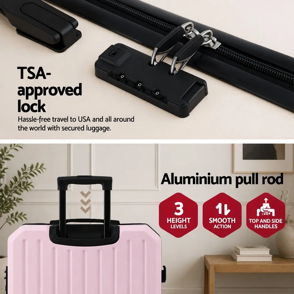 28" Trolley Luggage Suitcase