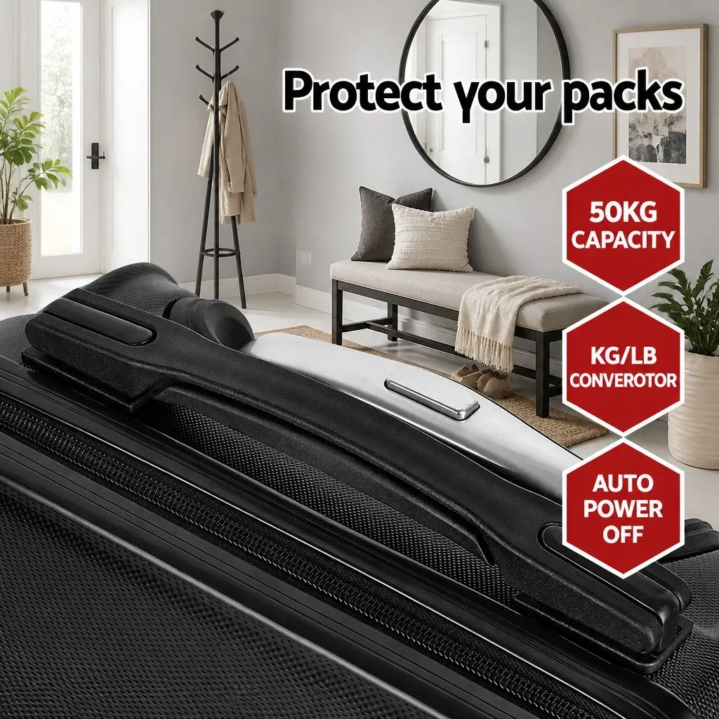 3 Piece Luggage Set 20 24 28 Inch Hard Shell Suitcase TSA Lock Spinner Wheels