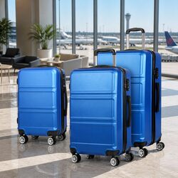 3-Piece Hard Shell Luggage Set - Specs: 20" 24" 28"
