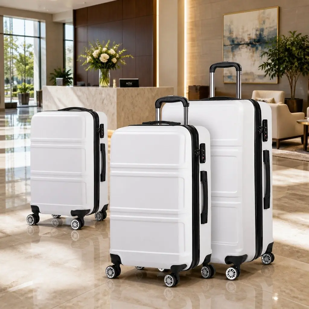 Luggage Set 20" 24" 28" Hard Shell Suitcase TSA Lock Spinner Wheels Carry On