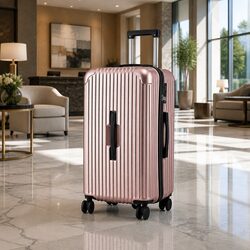 28 Inch Trunk Luggage Suitcase 5 Wheels Type-C Port TSA Lock Travel Trolley