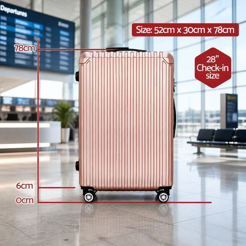 28 Inch Luggage Suitcase Travel Case for Airport with Spinner Wheels