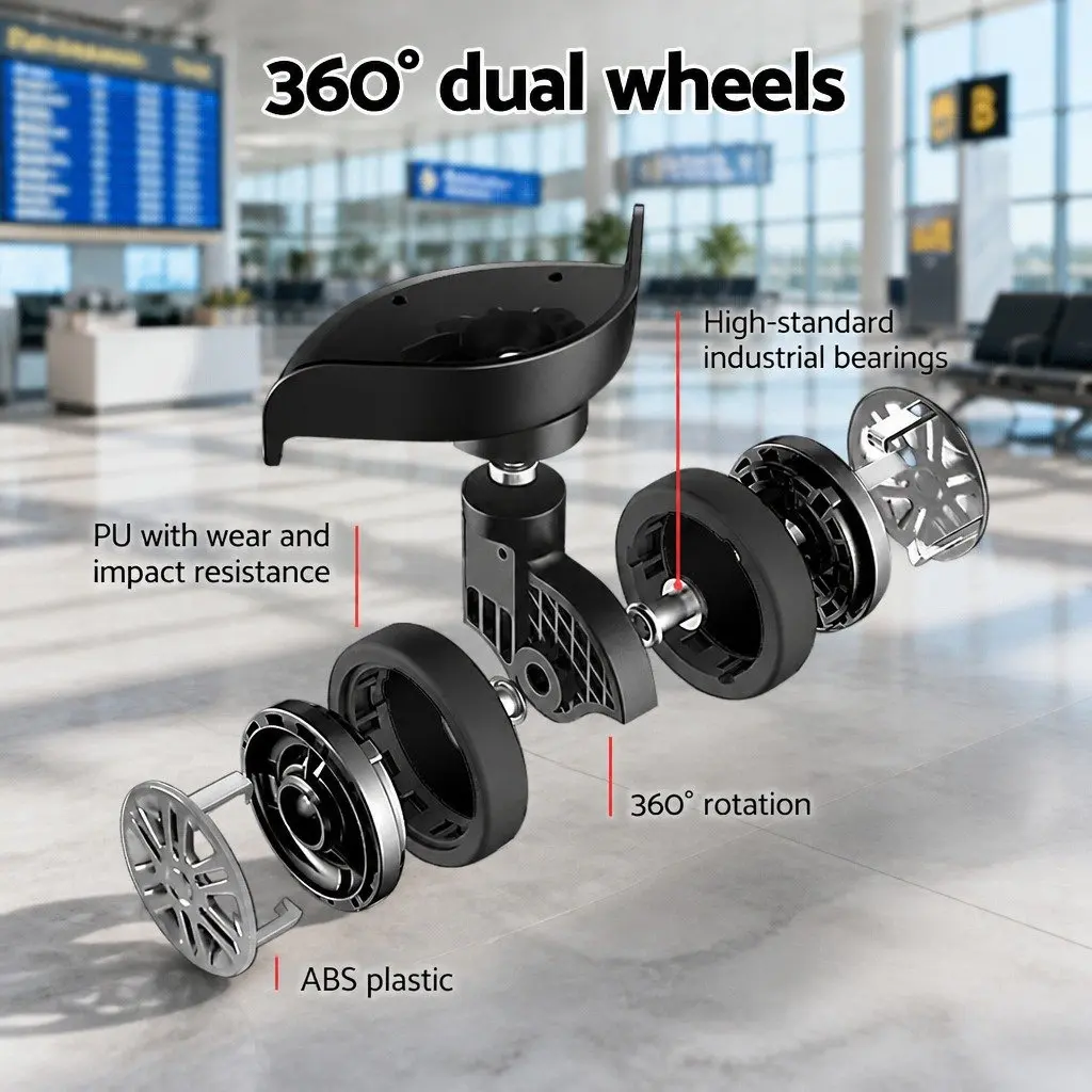 28 Inch Luggage Suitcase Travel Case for Airport with Spinner Wheels