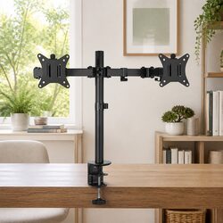Specifications-Rich Dual Monitor Arm Desk Mount for 32 inch Displays