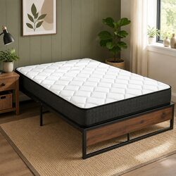 Specifications of Double Metal Bed Frame and 16cm Hybrid Mattress