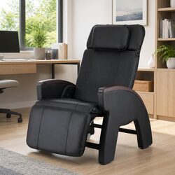 Electric Massage Chair Recliner Zero Gravity Home Massager Black 12 Motors
