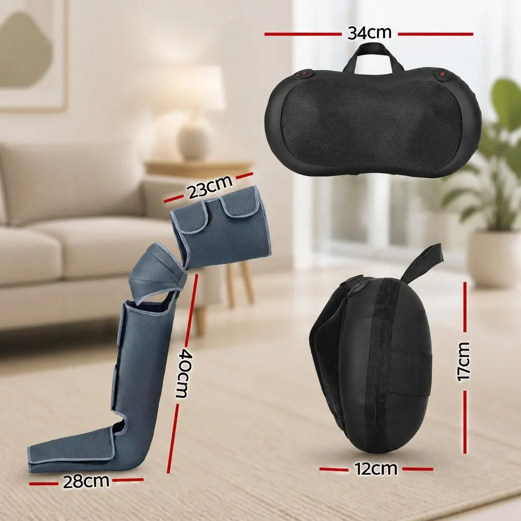 Air Compression Leg Massager and Shiatsu Neck Massager