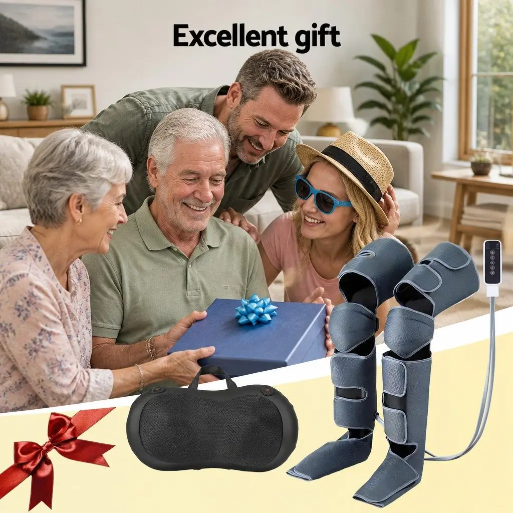 Air Compression Leg Massager and Shiatsu Neck Massager