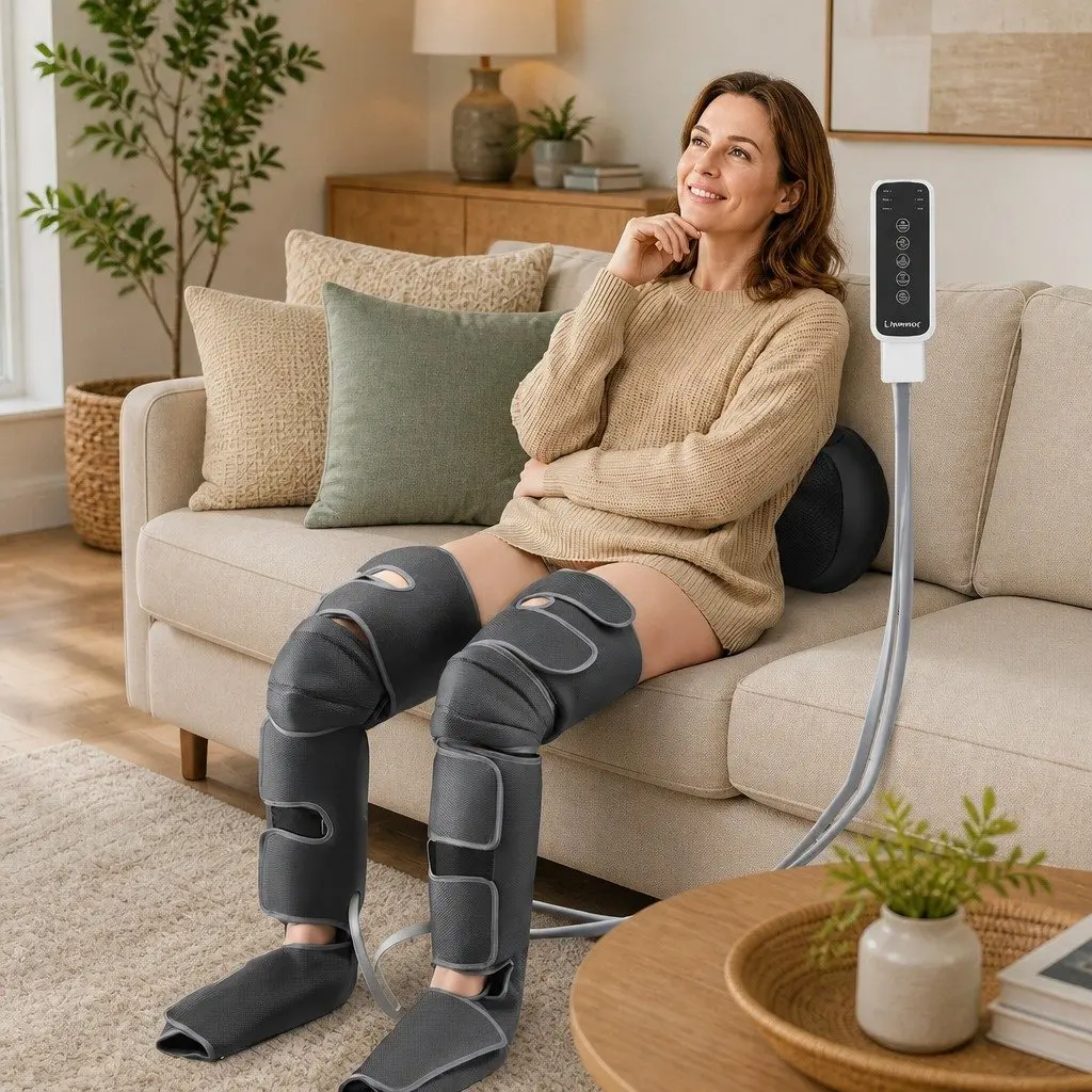 Air Compression Leg Massager and Shiatsu Neck Massager