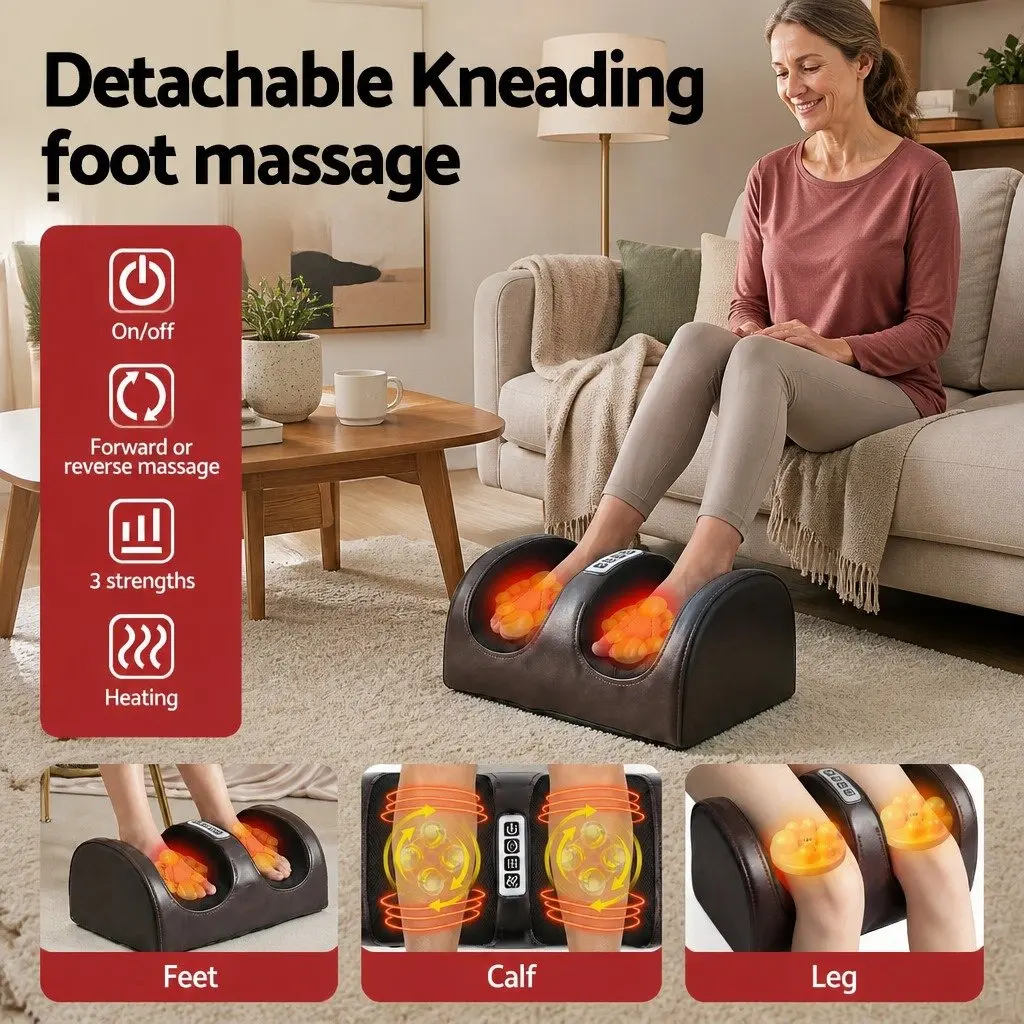 Full Body Massage Mat Kneading Neck Foot Massager Heated Vibration Airbag