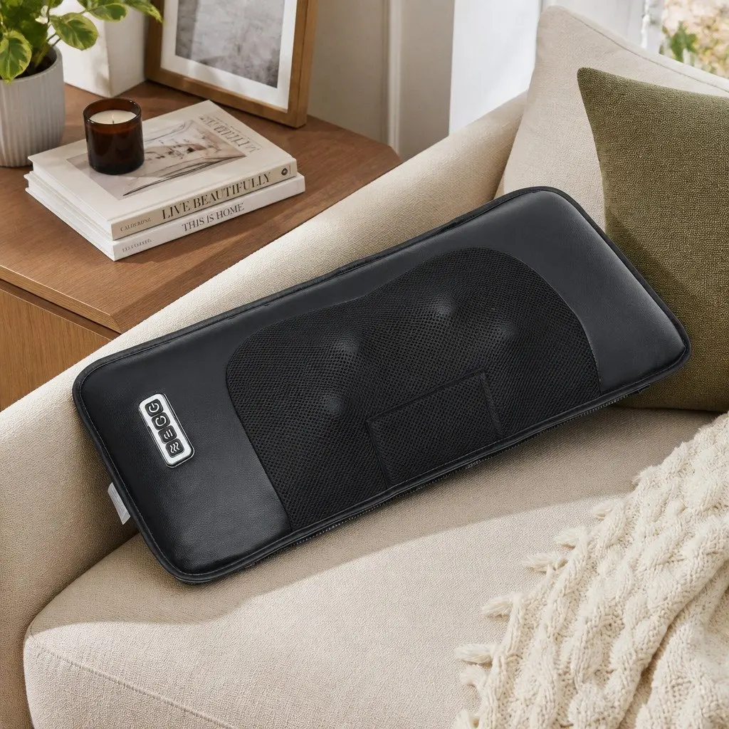 Full Body Massage Mat Heated Kneading Neck Lumbar Airbag Stretch Vibration