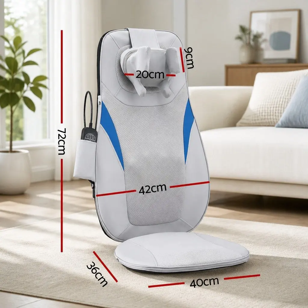 Full Back Massage Cushion for Office Home Car with 3D Kneading Heating Vibration