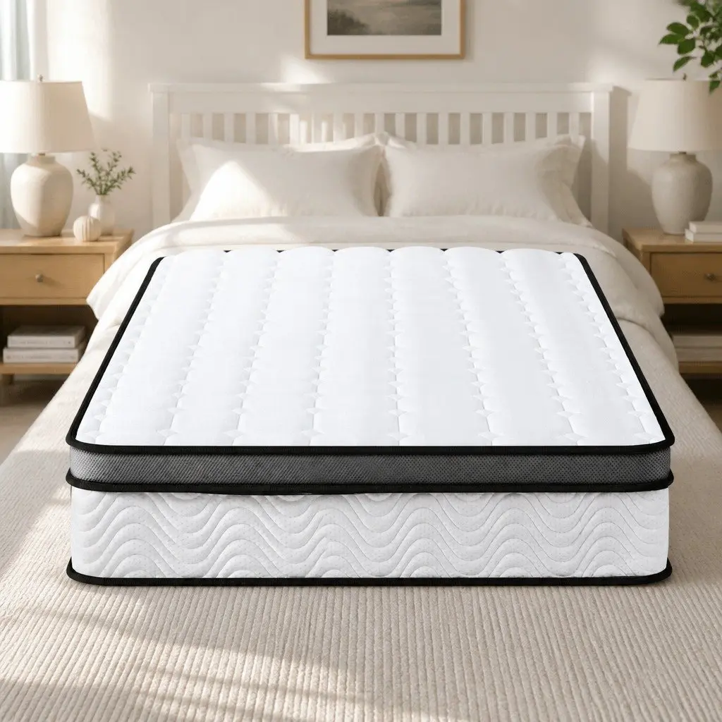 Single Mattress for Bedroom 25cm Medium-Firm Bonnell Spring Cool Gel Foam Support