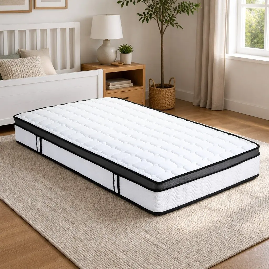 Single Mattress for Bedroom 25cm Medium-Firm Bonnell Spring Cool Gel Foam Support