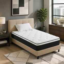 King Single Mattress Specifications: 21cm Euro Top Bonnell Spring