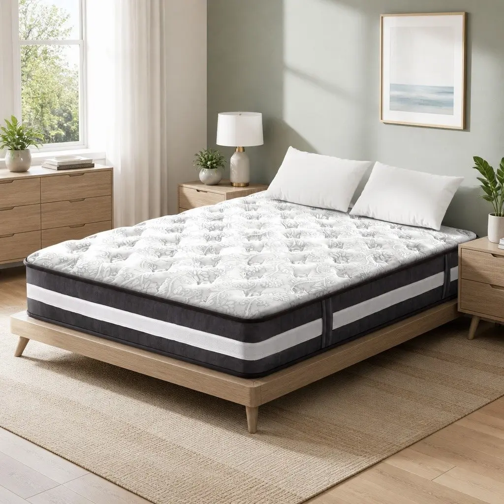 Double Mattress 30cm Pocket Spring Tight Top Medium Firmness