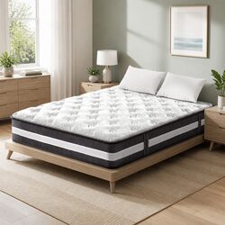 Double Mattress 30cm Pocket Spring Tight Top Medium Firmness Bed Sleep Support