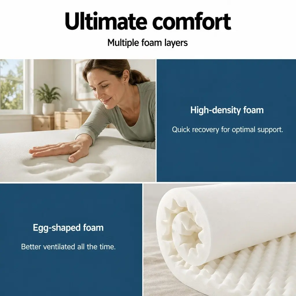 Double Mattress 30cm Pocket Spring Tight Top Medium Firmness