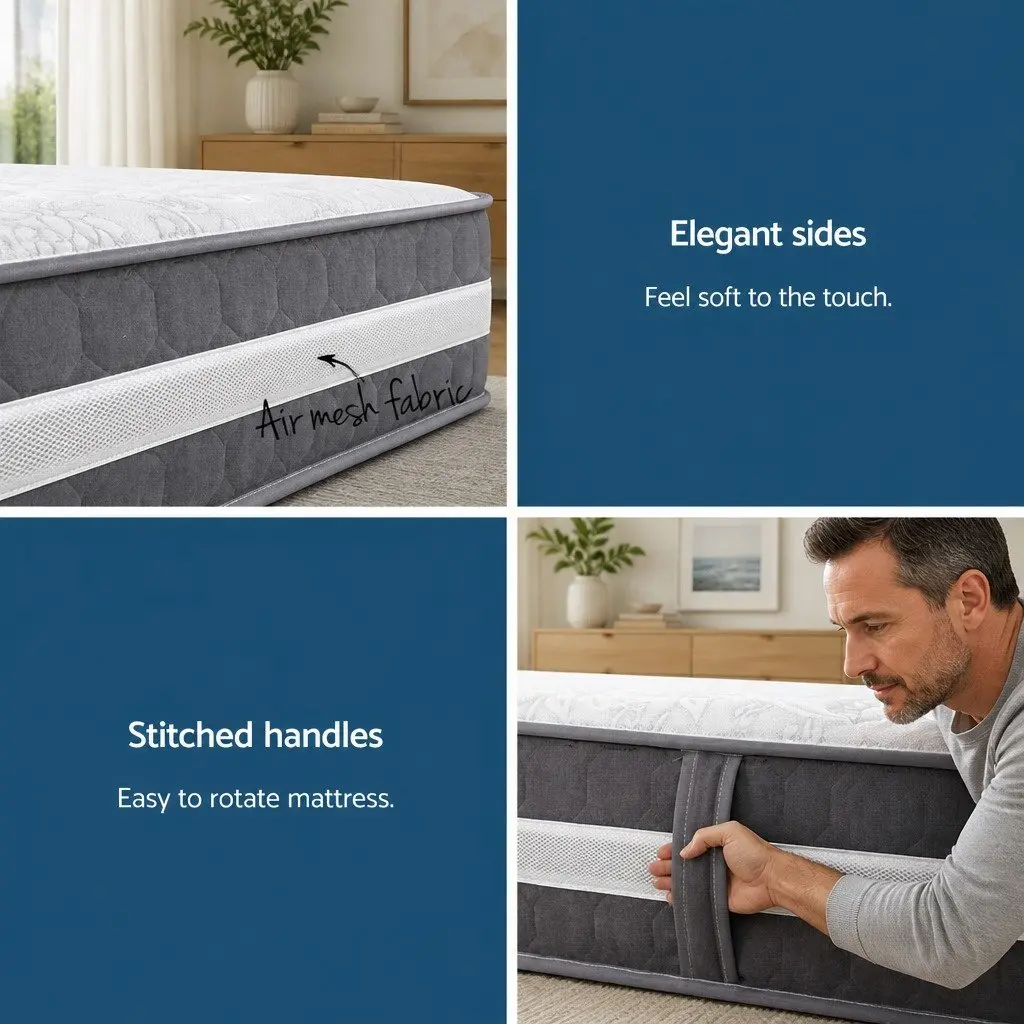 Double Mattress 30cm Pocket Spring Tight Top Medium Firmness