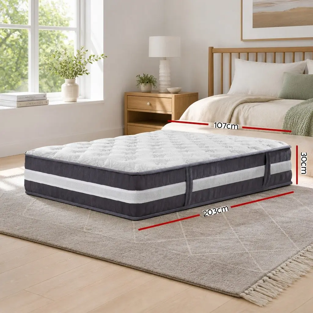 King Single 30cm Pocket Spring Mattress