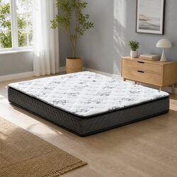 Double Mattress: 137 x 190 x 24 cm with Bonnell Spring System