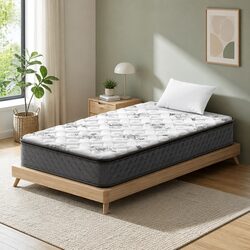 King Single Mattress Specs: 24cm Pillow Top Bonnell Springs