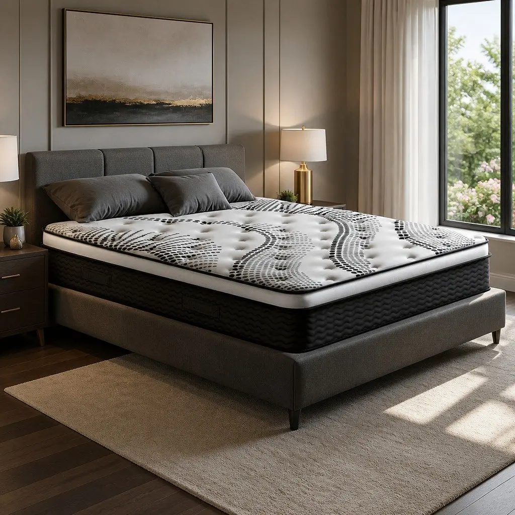 Queen Mattress Euro Top 32cm Medium Firmness