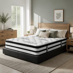 King Size Mattress Specifications: 34cm Euro Top Design