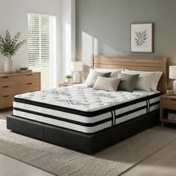 King Size Mattress Specifications: 34cm Euro Top Design