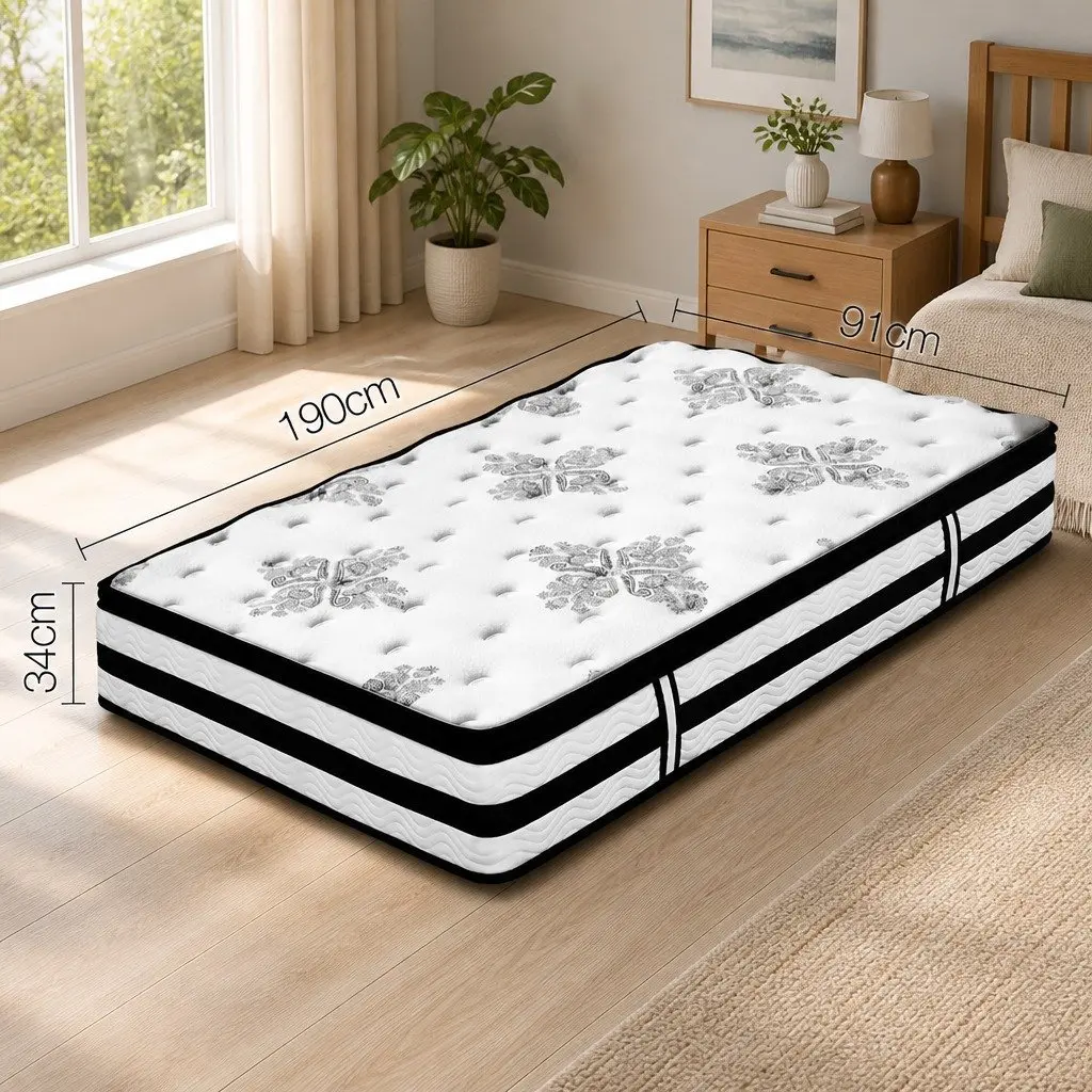 Single Mattress 34cm with Pocket Spring Technology