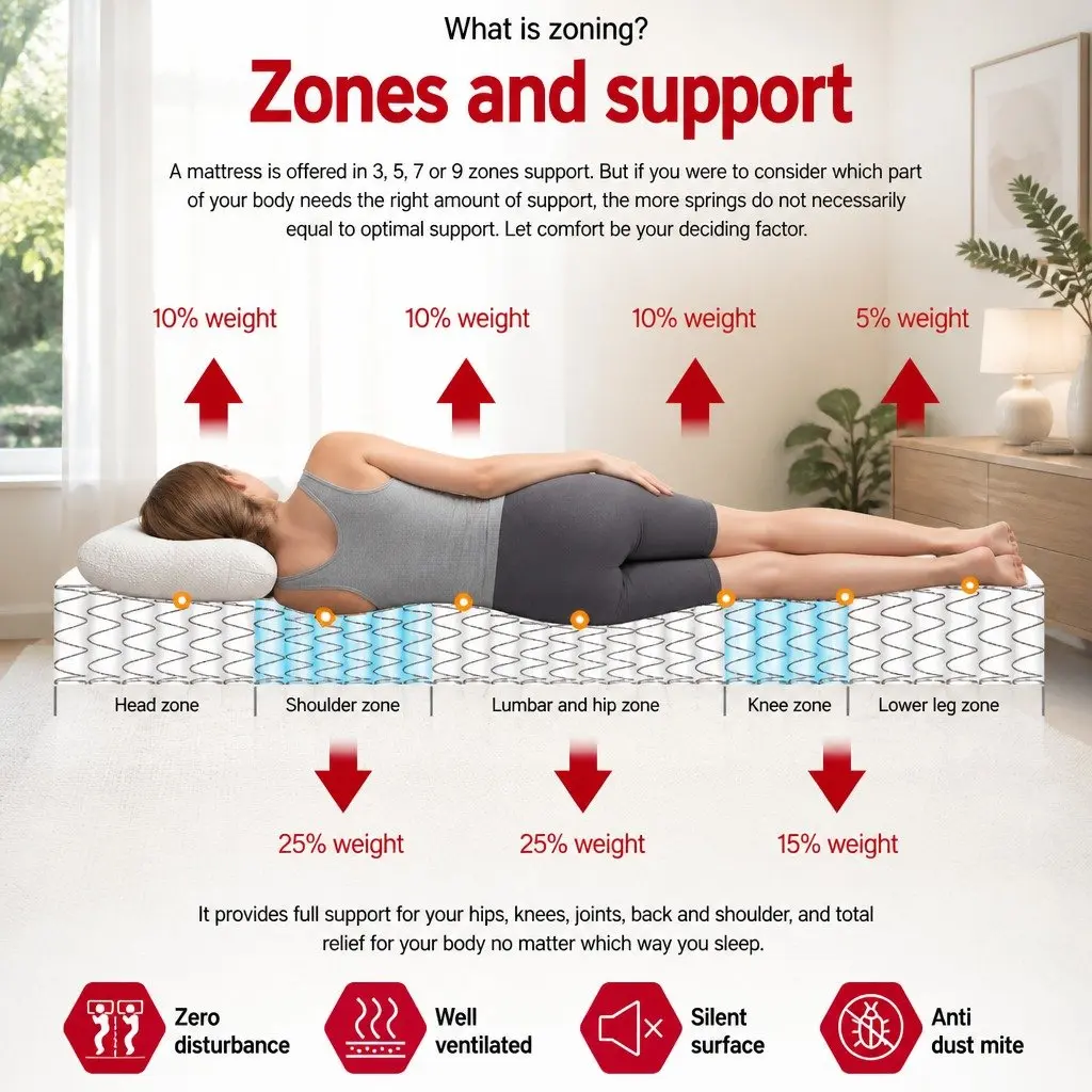 Single Mattress 34cm with Pocket Spring Technology