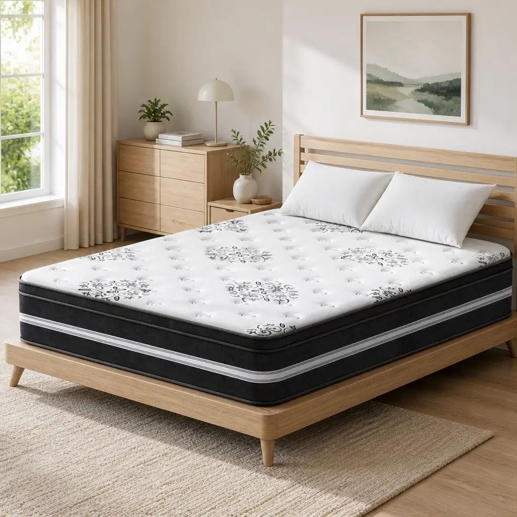 Double Mattress for Bedroom 34cm Cool Gel Memory Foam Medium Firm Support