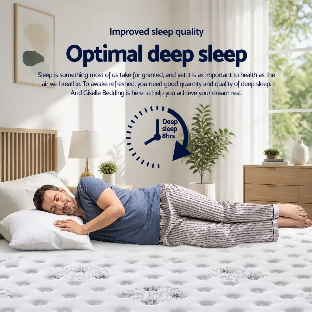 Double Mattress for Bedroom 34cm Cool Gel Memory Foam Medium Firm Support
